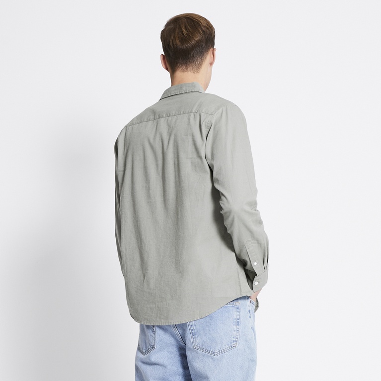 Linen blend shirt "Lucas" Green 1